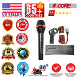 5 Core Microphone 2Pc Dynamic Vocal Handheld Mic Cardioid Singing Karaok Microfono  w On Off Switch