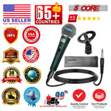 5 Core Microphone Dynamic Karaoke XLR Mic Cardioid Unidirectional Handheld Wired Singing Microfono