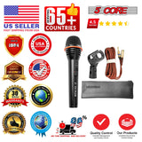 5 Core Microphone 3Pc Dynamic Vocal Handheld Mic Cardioid Singing Karaok Microfono  w On Off Switch