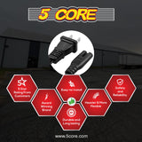 5Core AC Power Cord 6 Ft 2 Prong US Male to Female Extension Adapter 16AWG/2C 125V 13A