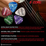 Premium purple 5Core picks for heavy strumming and picking control