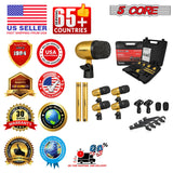 5 Core Drum Microphone Kit 7Pc All Metal Drummer Mics Tom/Snare & Cymbals Wired Instrument Drums Set