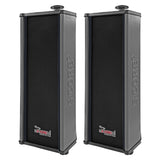 5Core Outdoor Speakers Stereo In Wall 100W Peak Passive Home Audio System 2 Pieces