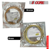 5Core Acoustic Guitar Strings 0.010-0.047 Steel Gauge Heavy Duty w Bright Tone For 6 String Guitars