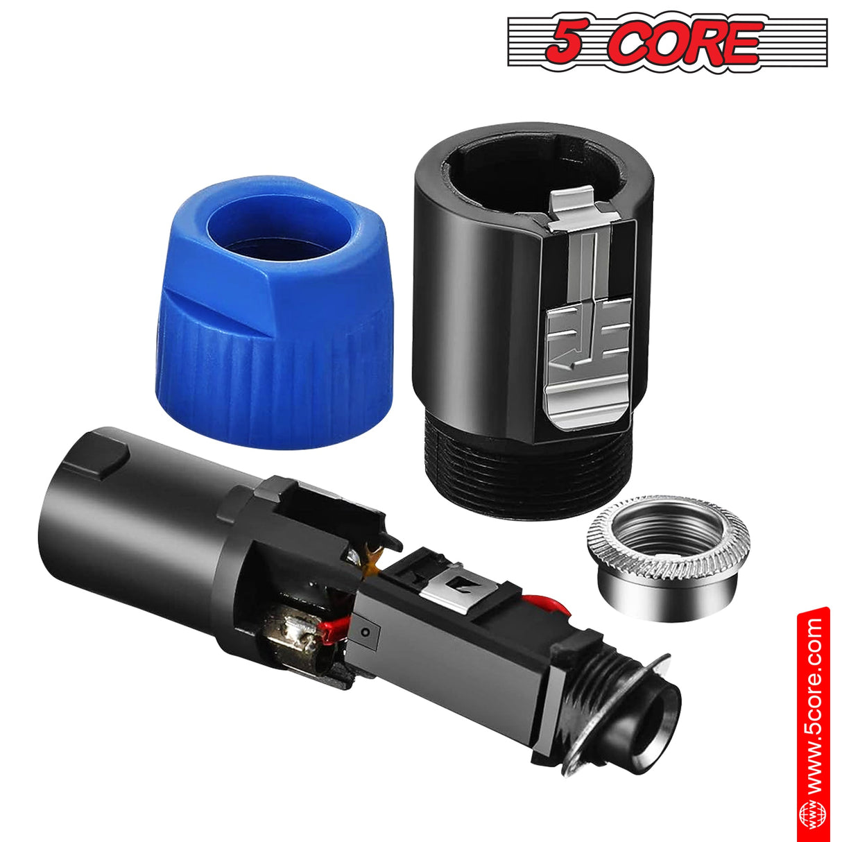 5 Core Speakon Adapter High Quality Audio Jack Male Audio Pin Speaker Adapter Connector