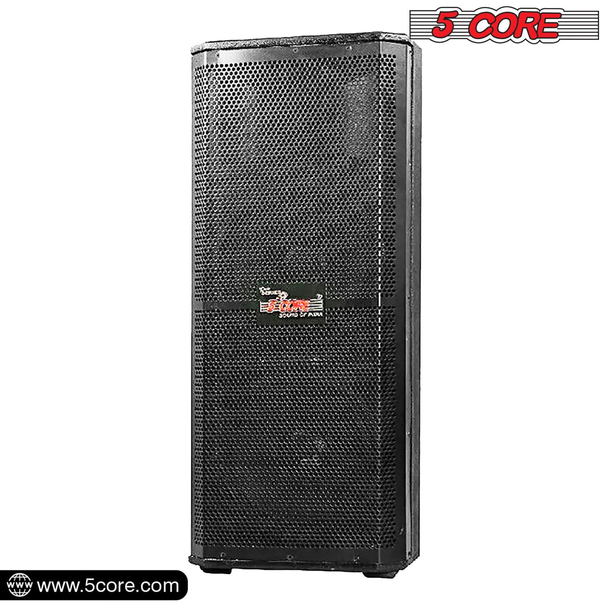 5Core Portable Cabinet PA DJ Speaker System 15 Inch 4000W Passive 3 Way Loudspeaker