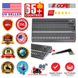 5Core Audio Mixer 24 Channel DJ Mixing Board Bluetooth USB Analog Professional Mezclador De Audio