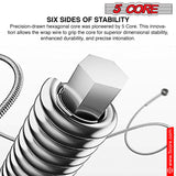 5Core Electric Guitar Strings Nickel 0.009-.042 Gauge w Bright Tone for 6 String Guitars