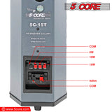 5Core Outdoor Speakers Stereo In Wall 100W Peak Passive Home Audio System