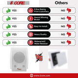 In-wall 5Core passive audio speakers for clean and powerful sound