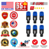 5Core Speakon Adapter High Quality Audio Jack Male Audio Pin Speaker Adapter Connector