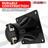 5Core Tweeter 3.25" x 3.25" 40W Component Square Driver Replacement Piezo Super Horn 8 PIECES