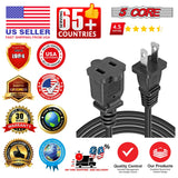 5Core AC Power Cord 15 Ft US Polarized Male to Female 2 Prong Extension Adapter Cords 16AWG 125V