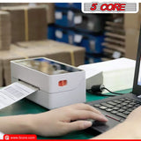 5 Core 4"x6" Direct Thermal Shipping Label/ 4x6 Roll Direct 4000Pcs Perforated paper Sticker/White
