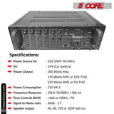 5Core Outdoor Speakers Stereo In Wall 100W Peak Passive Home Audio System