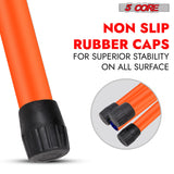 5Core Speaker Stand Tripod Floor Short Adjustable DJ Studio Monitor Stands Pole Mount ORANGE