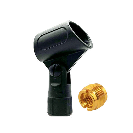 5 Core Microphone Clip Holder 2 Pieces with Screw Adapters 5/8 to 3/8 Inch