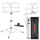 5 Core Music Stand Adjustable Desktop Book Stands Portable Sheet Holder All Metal Foldable Bookstand