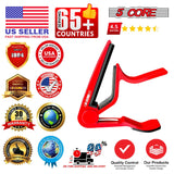 5Core Capo Acoustic Electric Guitar 6 String Kapo Clip For Banjo Mandolin Ukulele