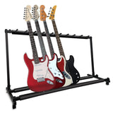 5Core Multi Guitar Rack Stand Floor 9 Slot Adjustable Flying V Guitars Holder