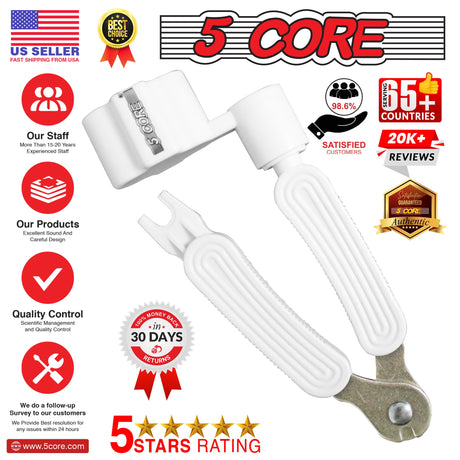 5Core Guitar String Winder Cutter Bridge Pin Remover 3In1 Acoustic Electric Guitars Tool