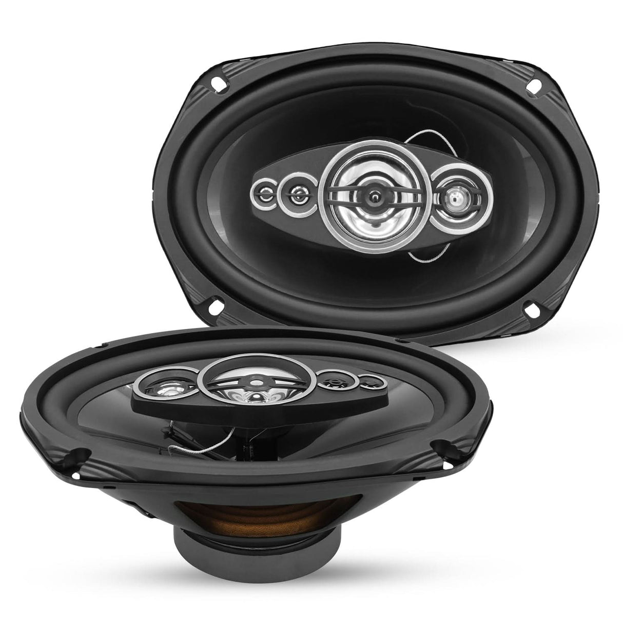 5Core 6x9 Car Speaker Pair 800W 4Ohm 2 Way Coaxial Speaker Audio w Super Tweeter Fit for Vehicle