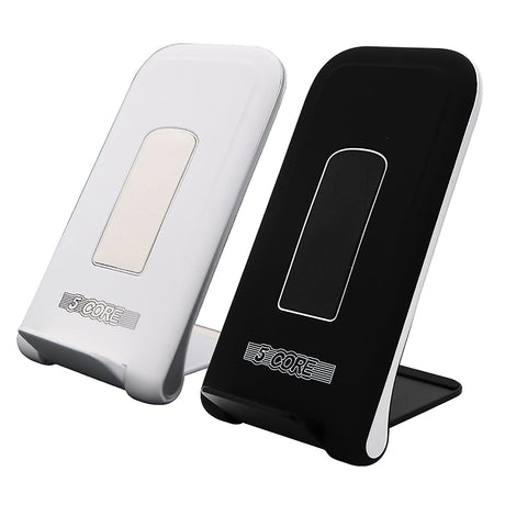 5 Core Wireless Charging Stand 2 Pieces 10W Fast Wireless Charger Station with Sleep-Friendly Light
