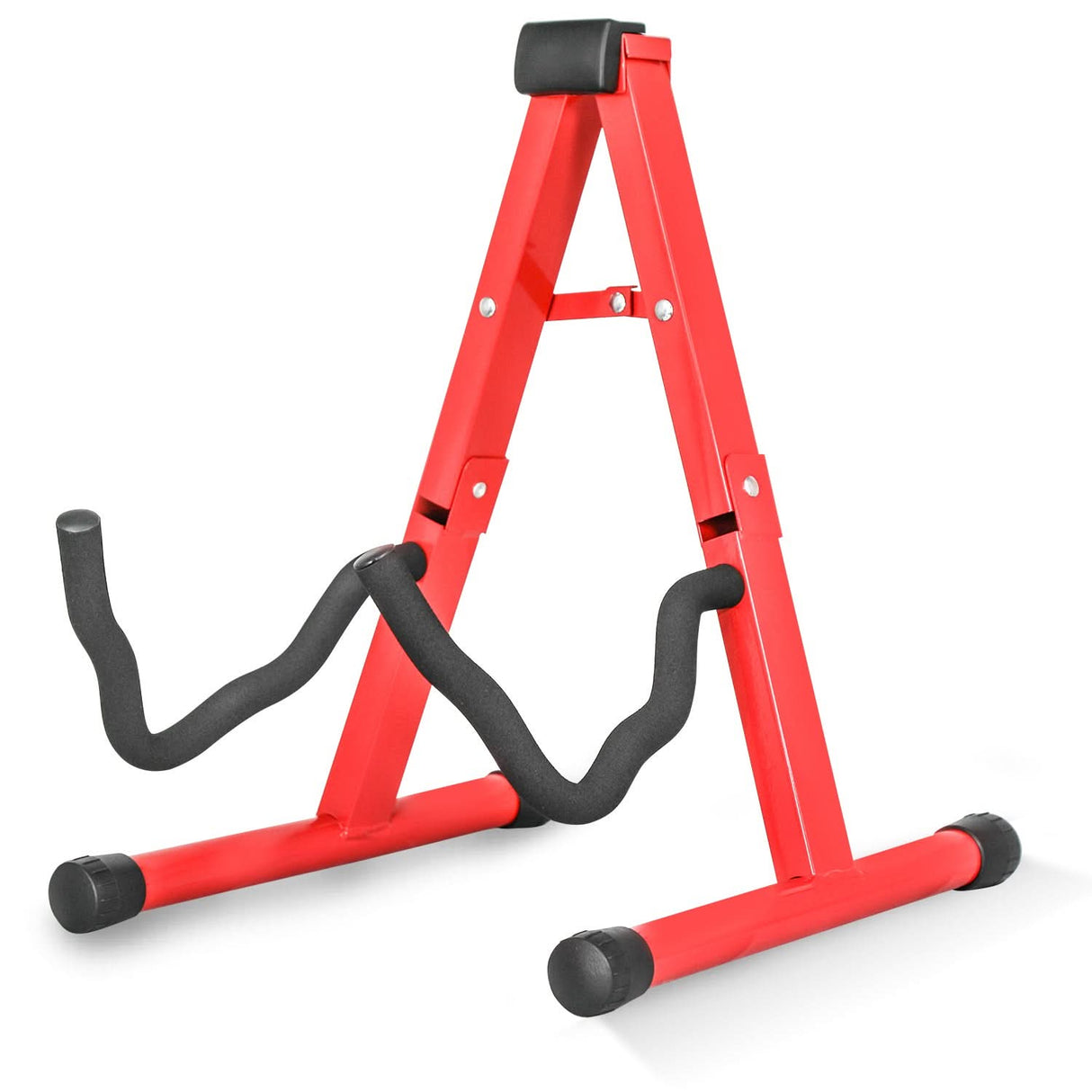 5 Core Guitar Stand A Frame Shape w Soft Foam Arm Non Slip Rubber for Acoustic Electric Bass Ukulele