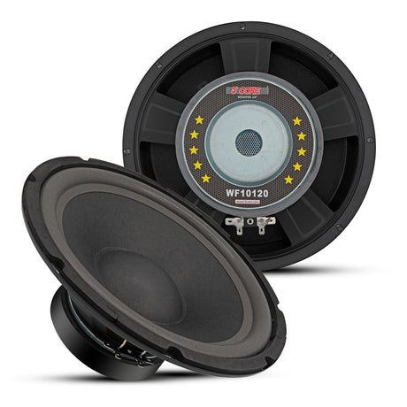 5 Core 10" Subwoofer 2Pc 600W PA DJ Sub Woofer Speaker 8Ohm Deep Bass Audio Replacement Loud Speaker