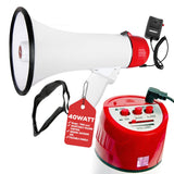 5Core Megaphone Bullhorn Speaker 40W Bull Horn Cheer Megafono 1000 Yards