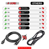 5Core AC Power Cord 6ft durable 3 prong extension cable view