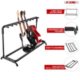 5Core Multi Guitar Rack Stand Floor 9 Slot Adjustable Flying V Guitars Holder