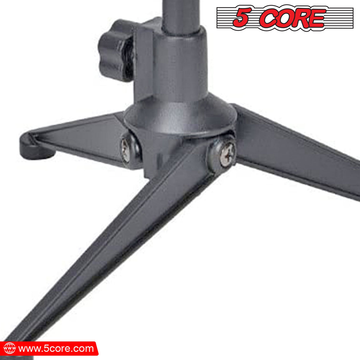 5 Core Microphone Clip Holder 2 Pieces with Screw Adapters 5/8 to 3/8 Inch