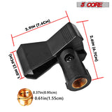 5 Core Microphone Clip Holder 2 Pieces with Screw Adapters 5/8 to 3/8 Inch