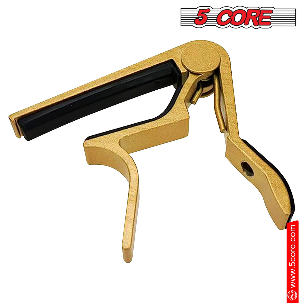 5Core Capo Acoustic Electric Guitar 6 String Kapo Clip For Banjo Mandolin Ukulele GOLD