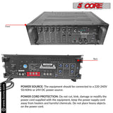 5Core Outdoor Speakers Stereo In Wall 100W Peak Passive Home Audio System