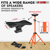 5 Core Speaker Stand Adjustable Tripod PA Speakers Holder 35mm Pole Mount