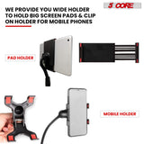 5 Core Tripod Mic Stand w Phone Holder Height Adjustable Microphone Mount Stands