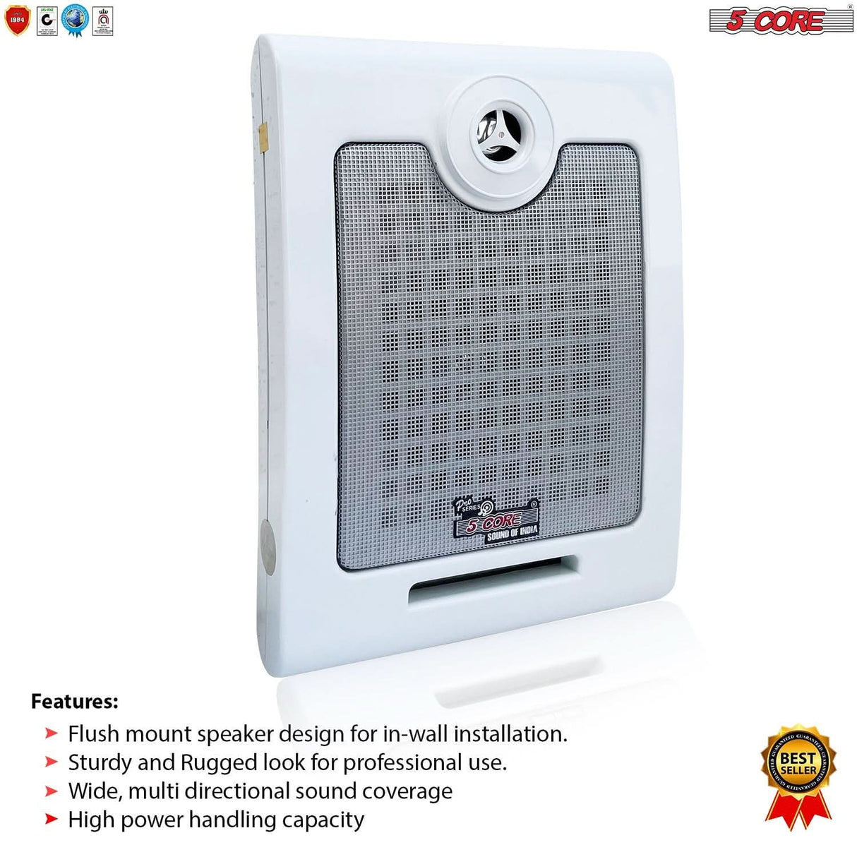 5Core outdoor ceiling mount speakers, high performance wall speakers 50W RMS, 4Ohms