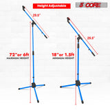5Core Tripod Mic Stand Adjustable Holder Floor Microphone Boom Arm