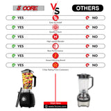 5Core Juicer Blender Machines 2000W Countertop Kitchen Smoothie Maker w 68oz Jar