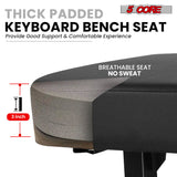 5CORE Keyboard Bench Piano Stool Thick Padded Seat Height Adjustable Keyboard Chair