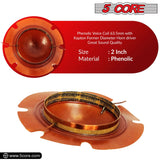 5Core 2 Inch Diaphragm Replacement 10 Pcs Phenolic Voice Coil 51mm + Kapton Former Diameter Horn