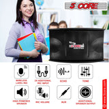 5Core portable PA speaker system 200W with wireless lavalier microphone voice amplifier