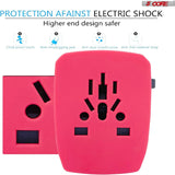 5Core Universal Travel Adapter International Power Adapters 2 Pack Multicharger Plug