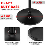5 Core Mic Stand Pair Round Base Height Adjustable Universal Microphone Mount Stands