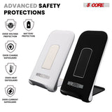 5 Core Wireless Charging Stand 2 Pieces 10W Fast Wireless Charger Station with Sleep-Friendly Light