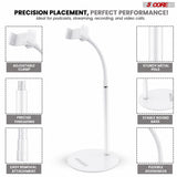 5Core Cell Phone Stand for Desk Adjustable Scissor Boom Arm Stands Tablet Cellphone