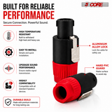 5Core Speakon Adapter High Quality Audio Jack Male Audio Pin Speaker Adapter Connector