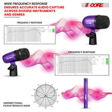 5Core Conga Mic Snare Tom Microphone Drum Kit Condenser XLR Instrument Mics